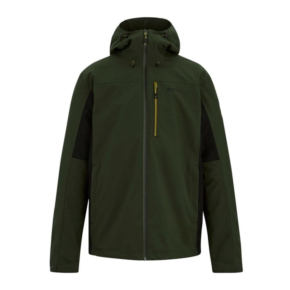 Regatta Mens Birchdale II Waterproof Jacket / Khaki Green/Black